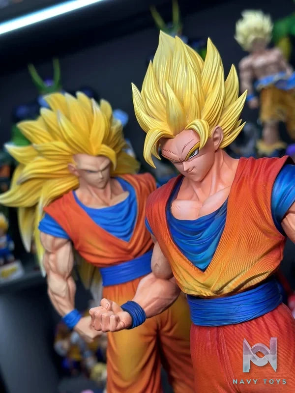 XG Studio - Dragon Ball Z Super Saiya 2 Goku resin statue Navy Toys anime figure