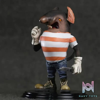 Manas SUM – Original Black Cat Police Chief Yellow-faced White Cat Squad Leader & mouse that eats cats (Licensed)
