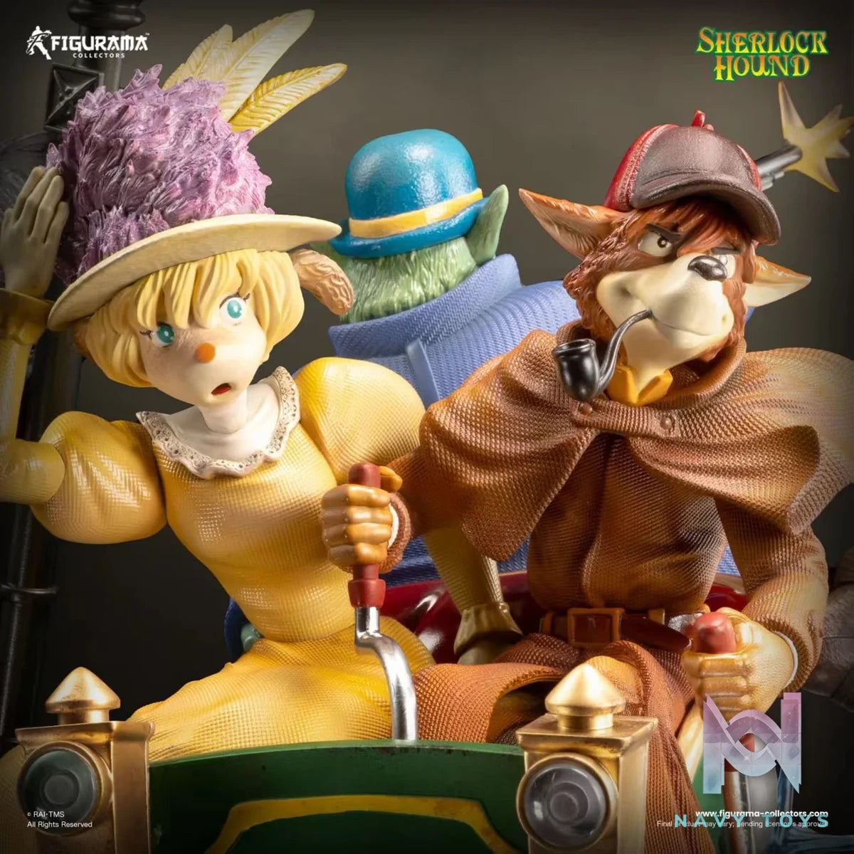 Sherlock, Watson & Mrs.Hudson resin statue figurama studio anime figure