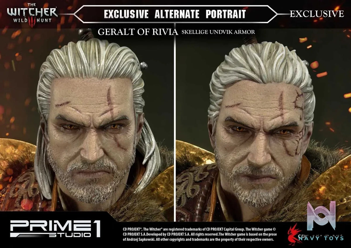 Prime 1 Studio – Premium Masterline The Witcher 3: Wild Hunt Geralt of Rivia Skellige Undvik Armor PMW3-07 PMW3-07EX (Licensed)