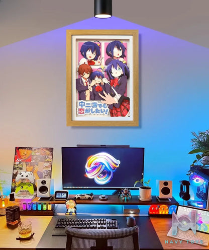 KALA HOME Studio – Takanashi Rikka X Togashi Yuta #02 3D Decorative Painting Love, Chunibyo & Other Delusions!