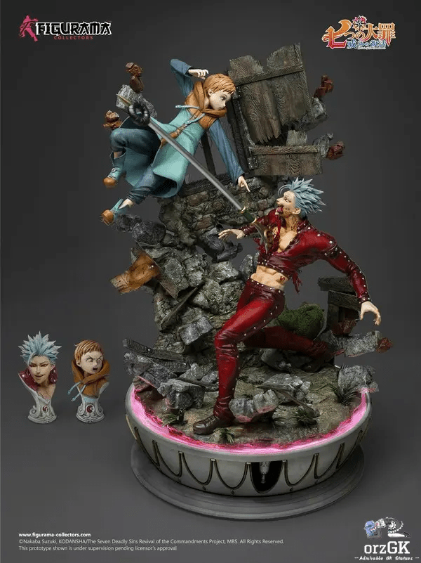 Figurama Collectors - Nanatsu no Taizai: Imashime no Fukkatsu Ban & King Elite Fandom 1/6 Scale Statue (Licensed) resin statue Navy Toys anime figure