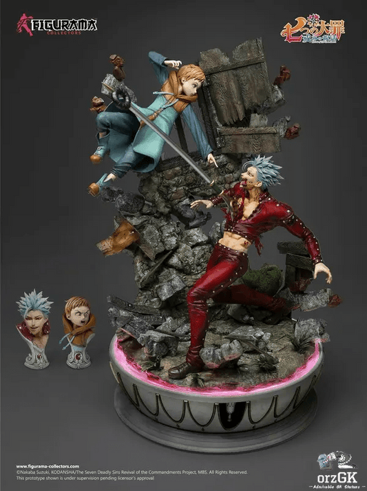 Figurama Collectors - Nanatsu no Taizai: Imashime no Fukkatsu Ban & King Elite Fandom 1/6 Scale Statue (Licensed) resin statue Navy Toys anime figure