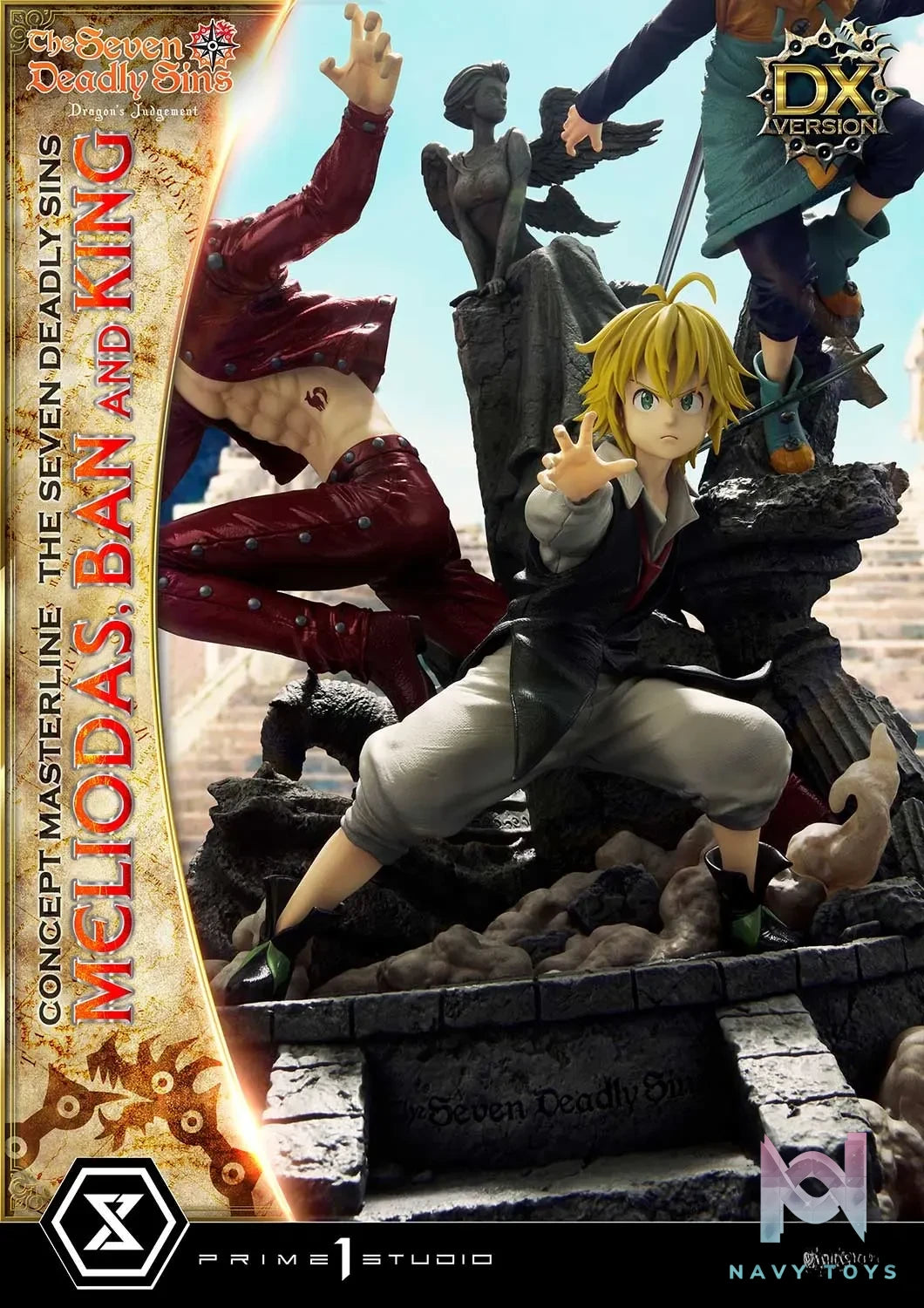 Prime 1 Studio – Concept Masterline The Seven Deadly Sins Meliodas, Ban and King CMNTZ-01 CMNTZ-01DXS (Licensed)