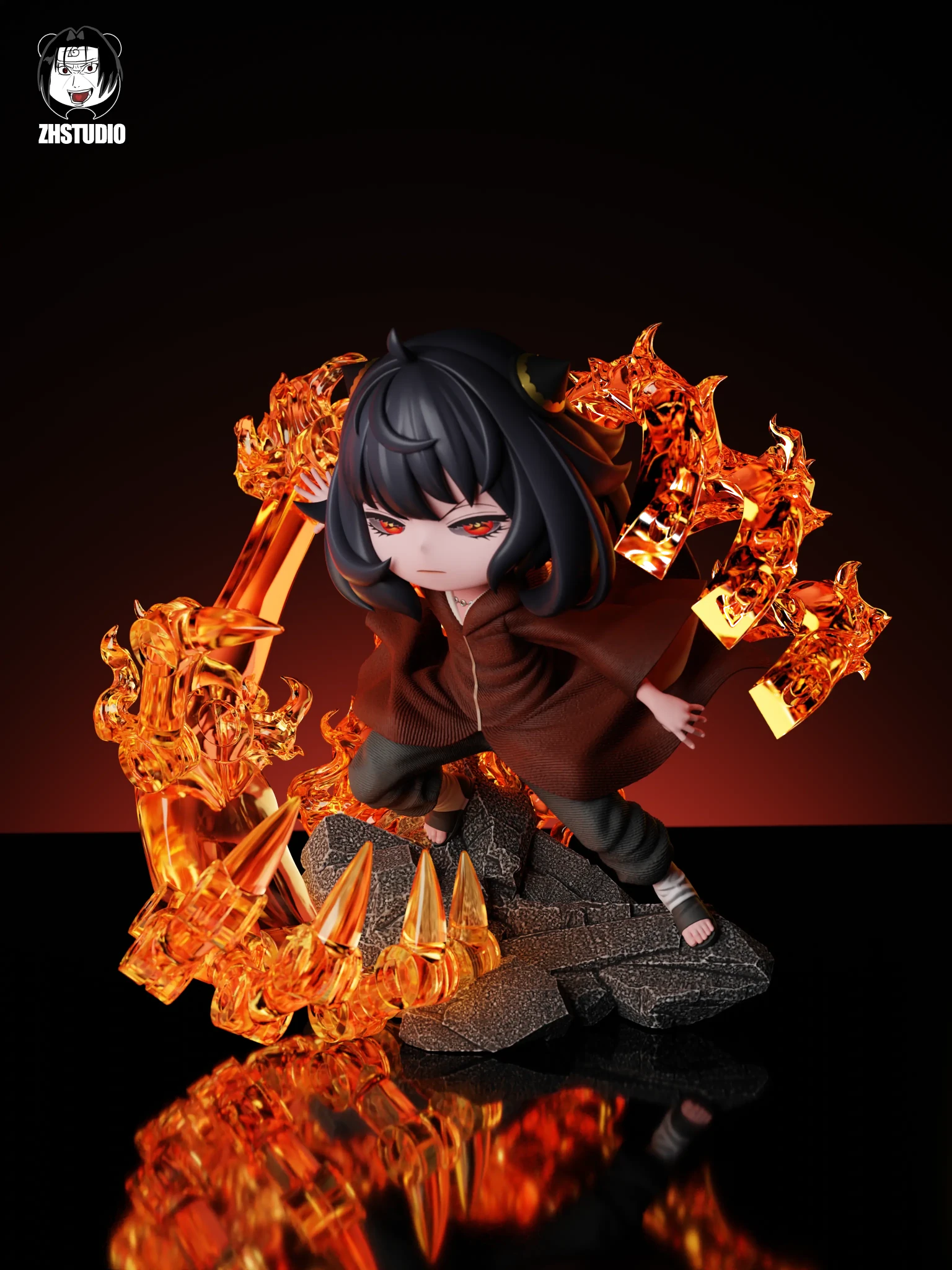 ZH Studio - Anya Cosplay Edo Itachi Spy x Family resin statue Navy Toys anime figure
