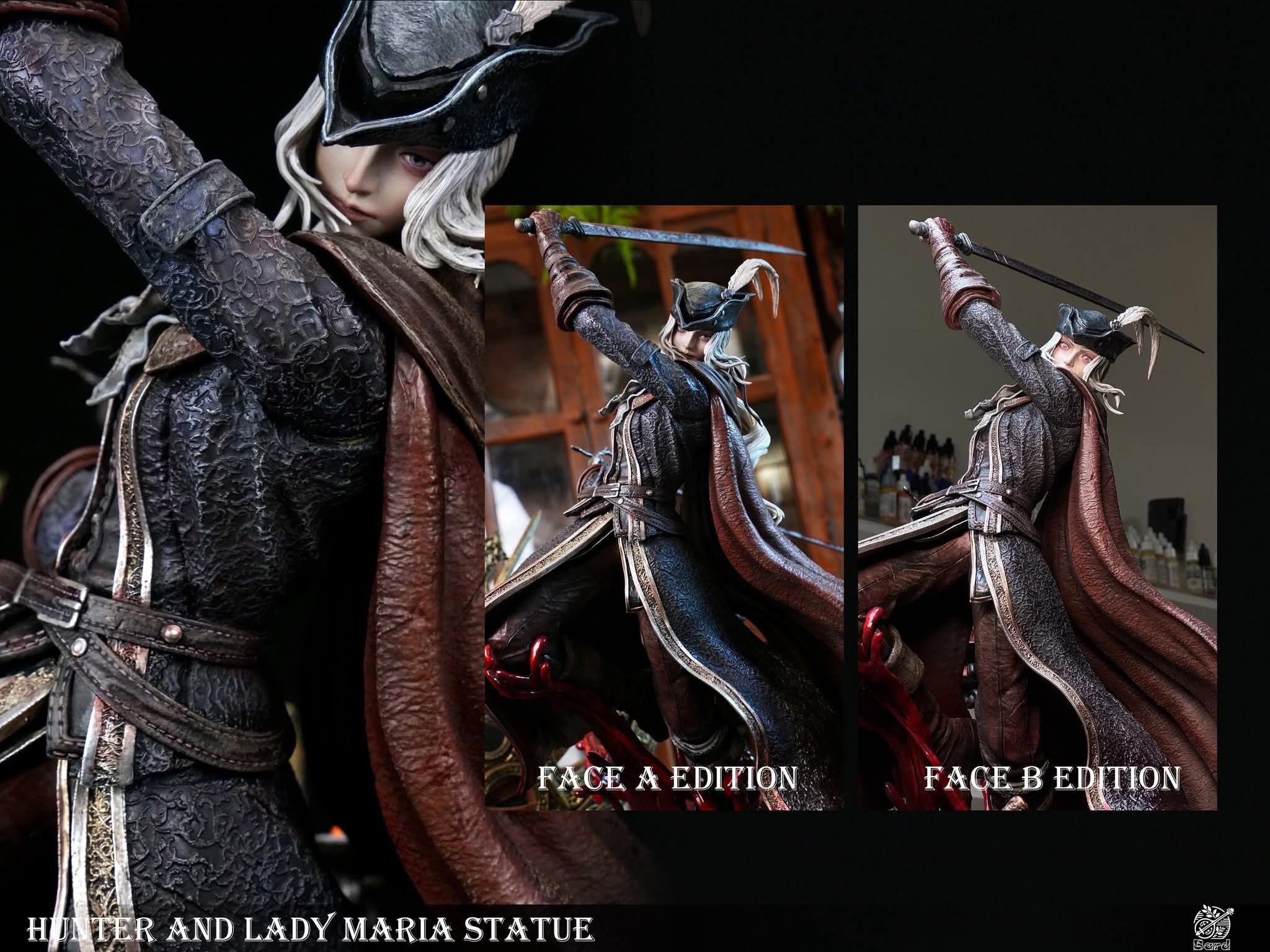 Lady Maria vs Hunter resin statue Bard studio anime figure