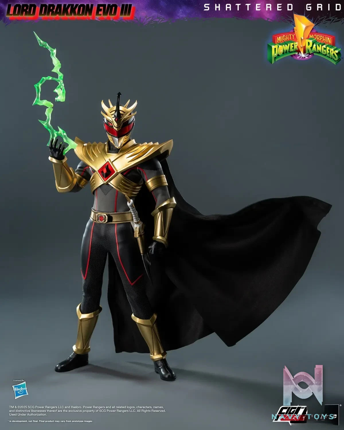 Threezero – Mighty Morphin Power Rangers: Shattered Grid FigZero 1/6 Lord Drakkon Evo III 3Z10260W0 (Licensed)