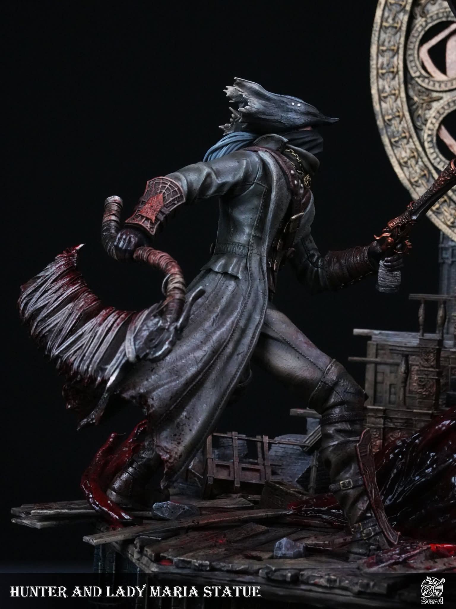 Lady Maria vs Hunter resin statue Bard studio anime figure