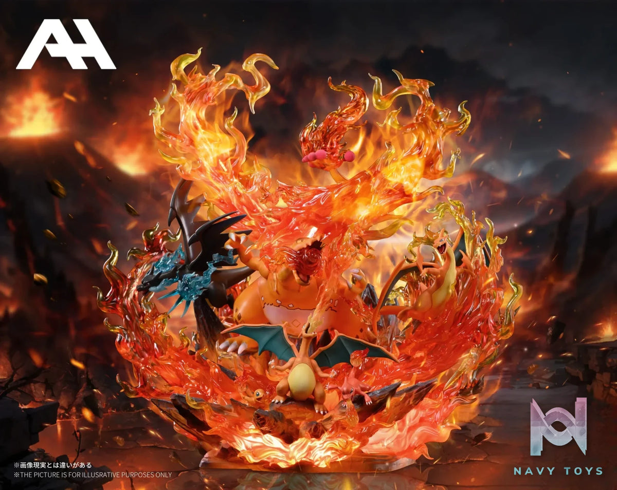 AH Studio – Pokemon Dynamax Charizard family