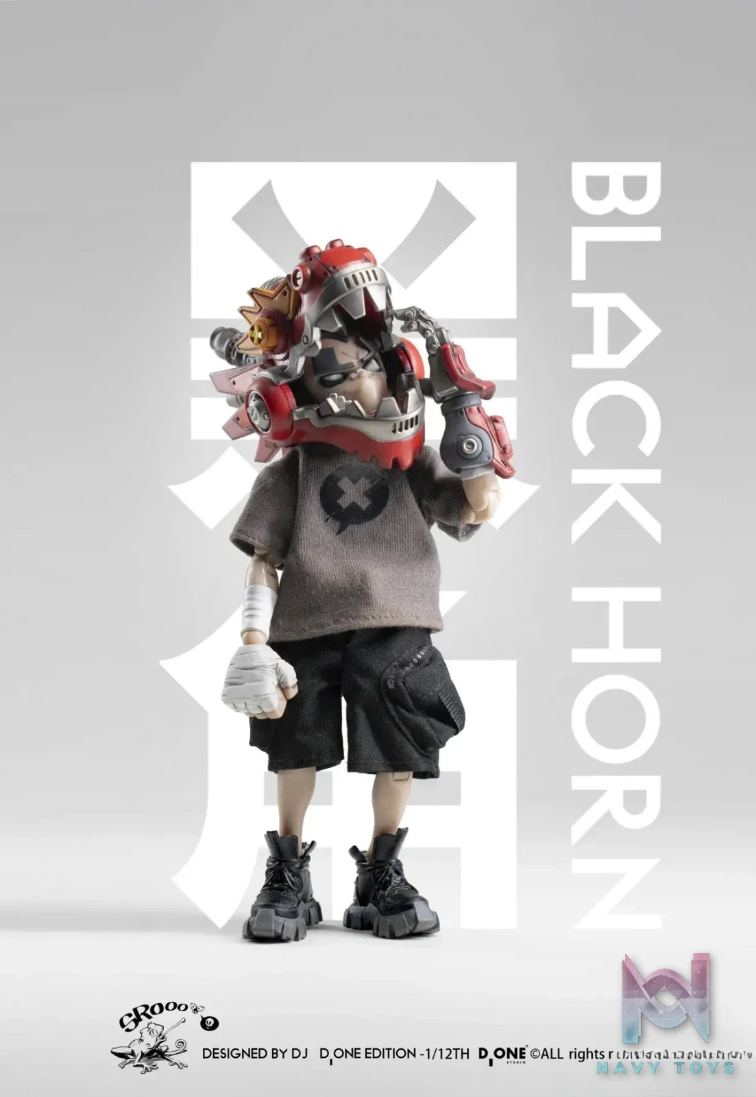 D ONE Studio – Black Horn Doll 1/12 The Year of The Loong (Licensed)