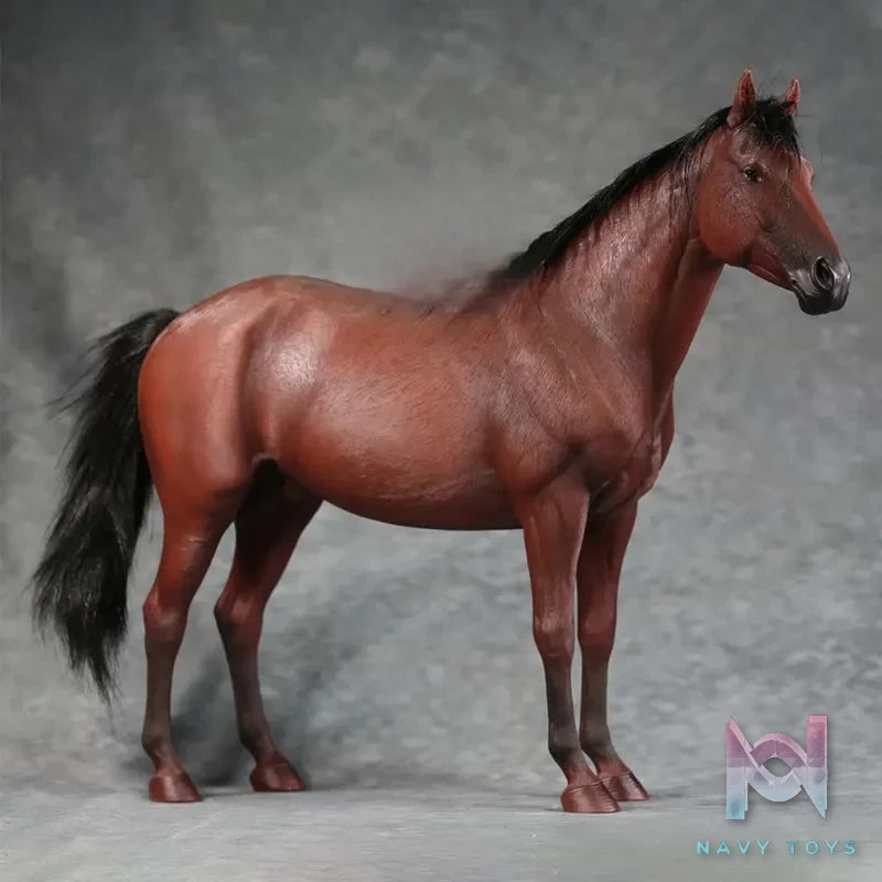 JXK – 1/6 Thoroughbred Model Realistic Horse Display Figure (Licensed)