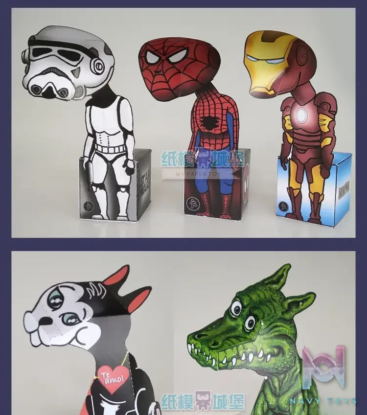 Qian Zhi Lu Studio – Animal Series Visual illusion 3D Paper Model DIY