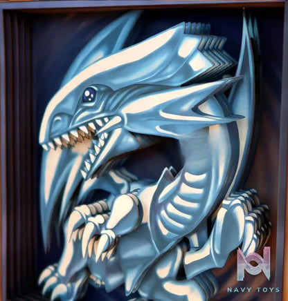 KALA HOME Studio – Blue-Eyes White Dragon 3D Decorative Painting Yu-Gi-Oh!
