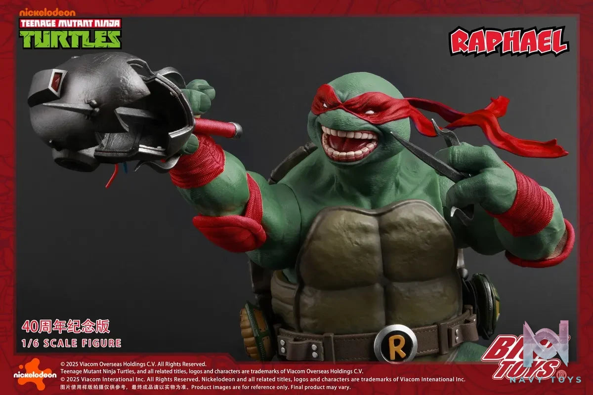 BIGFTOYS – BIGF-002 TNMT Raphael 40th Anniversary Edition 1/6 Scale Action Figure (Licensed)