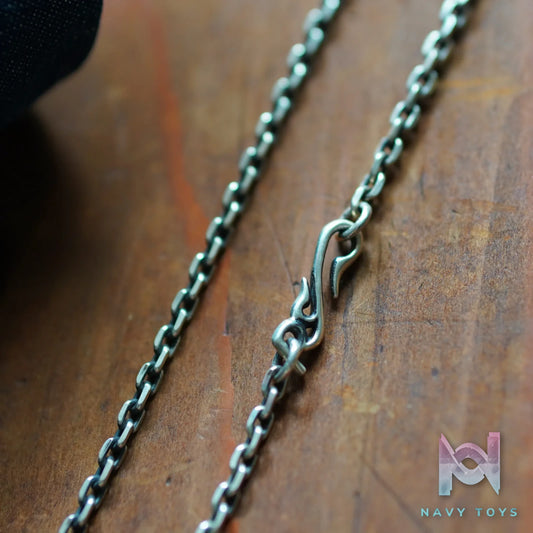 Raven Studio (silver jewelry) – Custom Design RS Letter Clasp 4mm Rope Chain Original