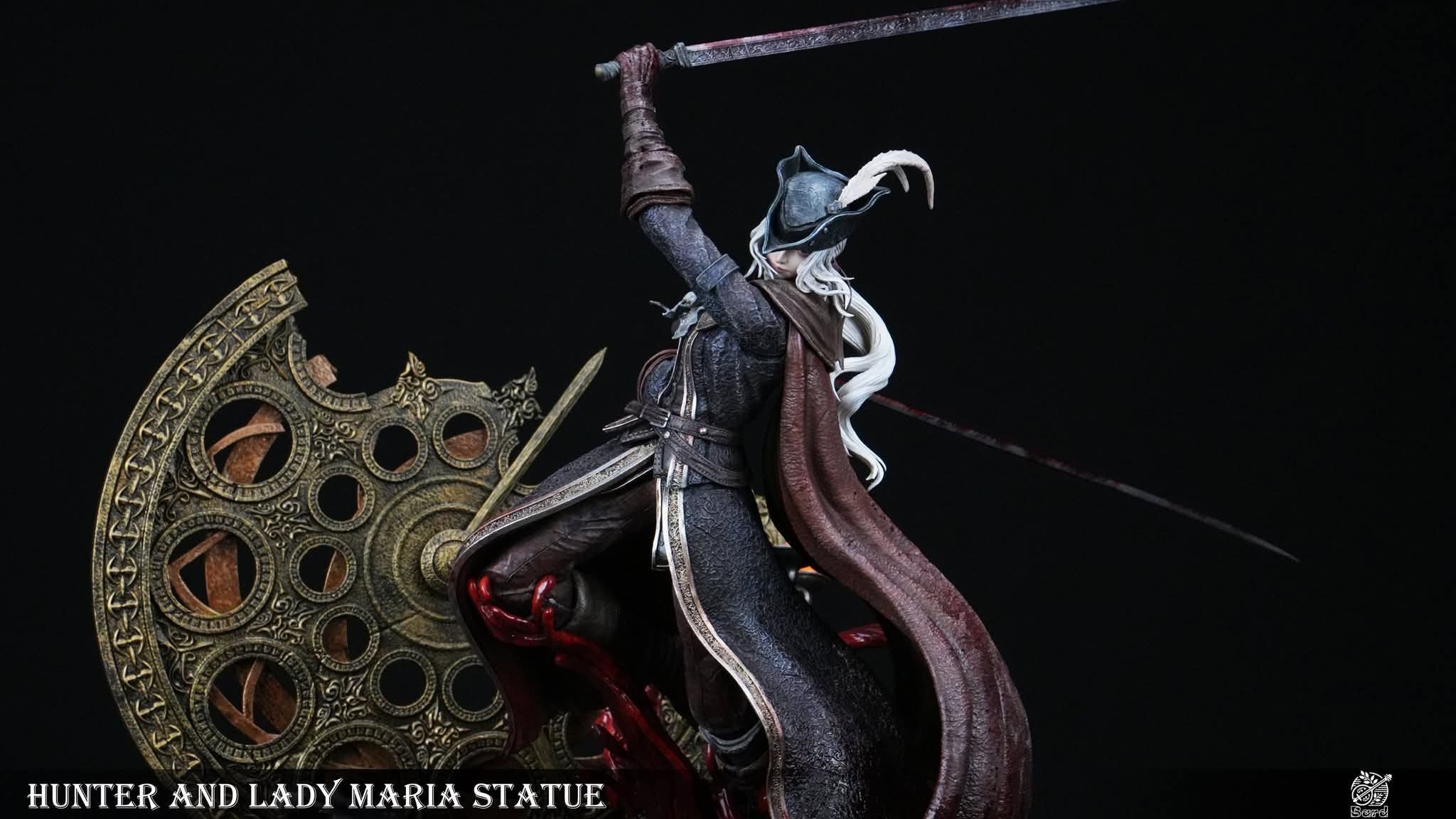 Lady Maria vs Hunter resin statue Bard studio anime figure