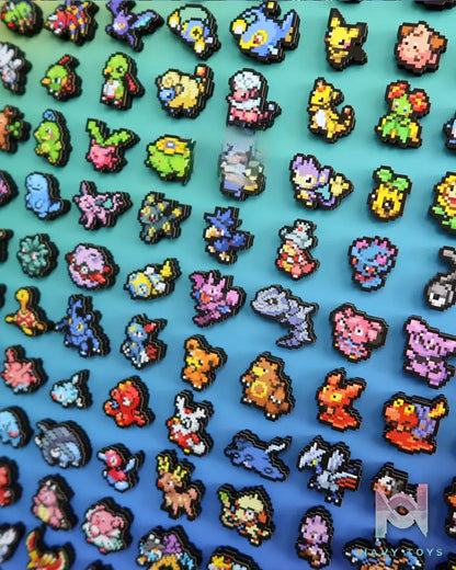 KALA HOME Studio – Generation II Pokémon Pixel Art 3D Decorative Painting Pokémon