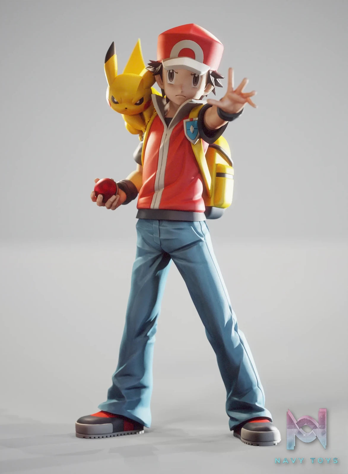 Wan Zhi Wu Studio – Red X Pikachu Legendary Trainer 02 Pokémon