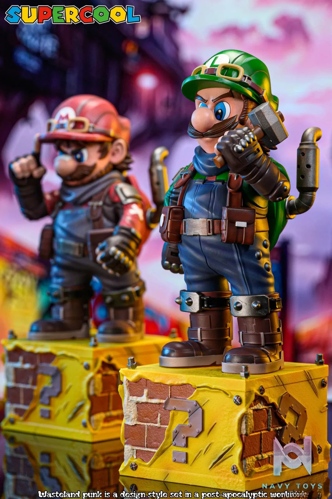 SUPERCOOL Studio – Super Mario Cyber Steampunk Wasteland Luigi the Plumber