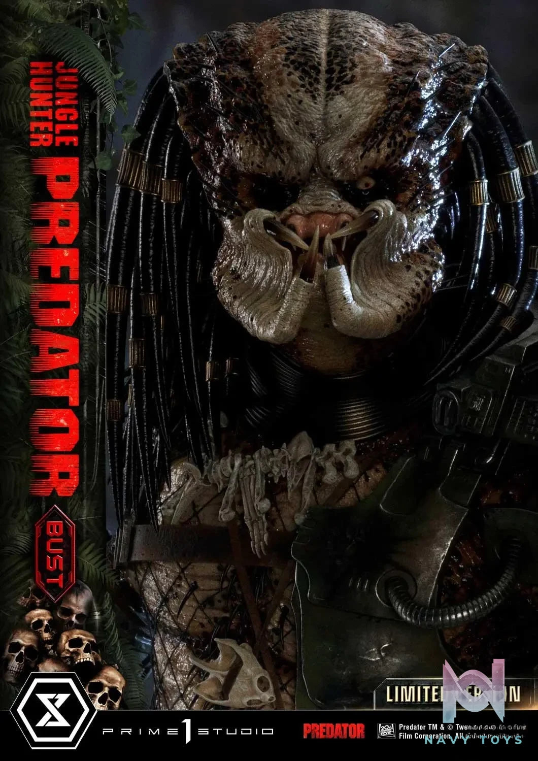 Prime 1 Studio – Premium Bust Predator (Film) Jungle Hunter Predator Limited Version PBPR-04LM (Licensed)