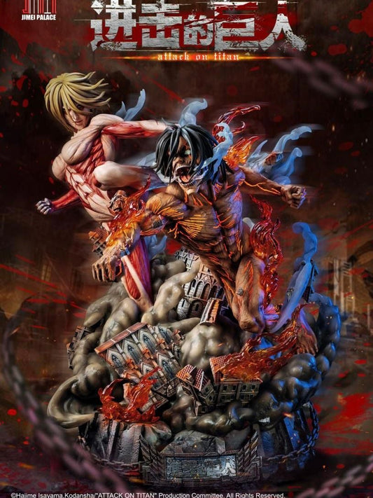 Annie & Eren - Attack on Titan - Jimei Palace resin statue Jimei Palace Studio anime figure