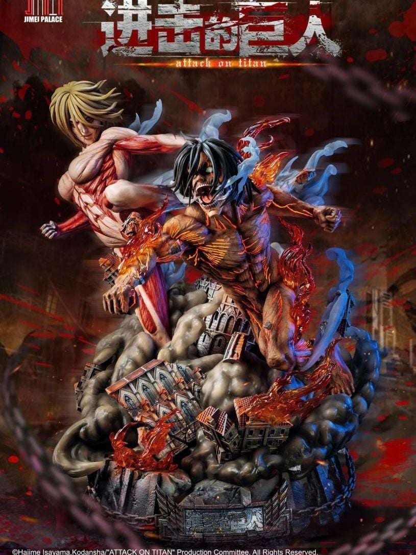 Annie & Eren - Attack on Titan - Jimei Palace resin statue Jimei Palace Studio anime figure