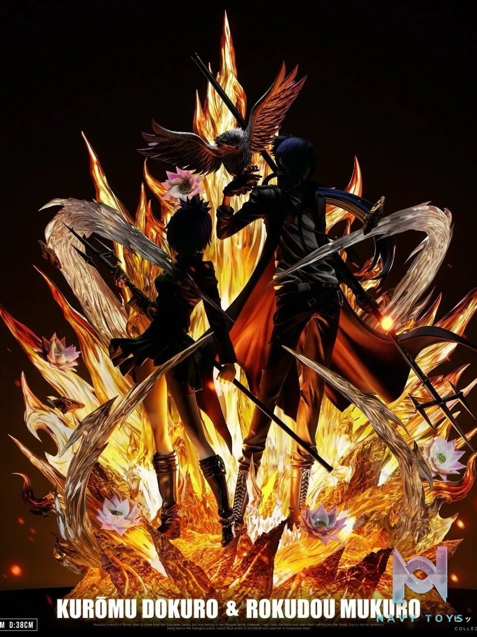 Chrome Dokuro x Mukuro Rokudo - Katekyo Hitman Reborn! - LueYing Studio resin statue Lue Ying studio anime figure