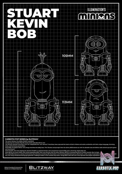 BLITZWAY – Carbotix Pop Minions BW-CA-11401 BW-CA-11402 BW-CA-11403 BW-CA-11404 (Licensed)