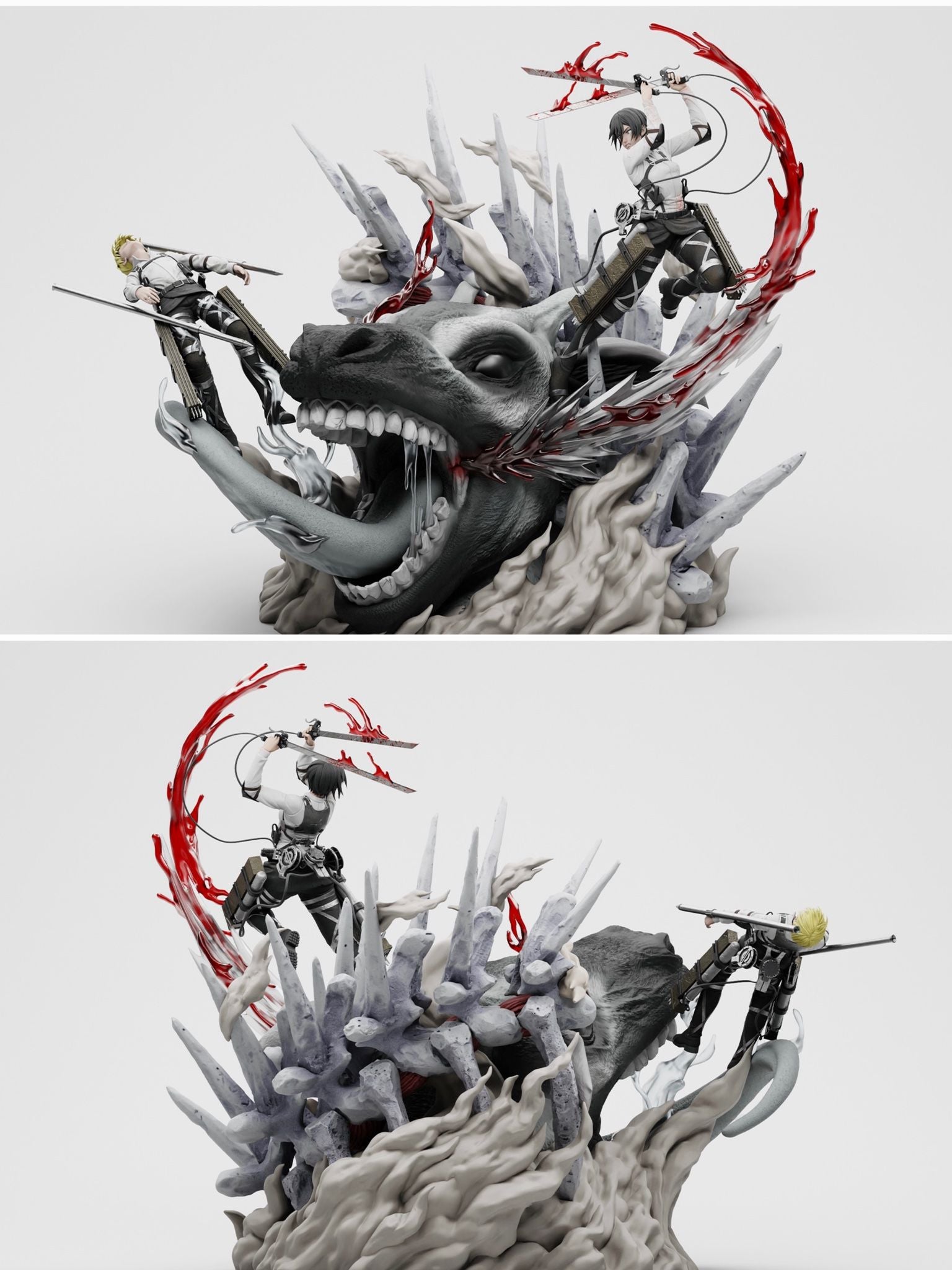 Mikasa & Armin - Attack On Titan - Chikara Studio resin statue Chikara Studio anime figure