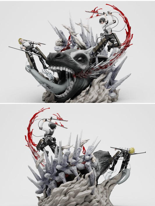 Mikasa & Armin - Attack On Titan - Chikara Studio resin statue Chikara Studio anime figure