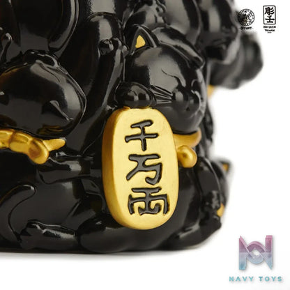 OFFART & A Ren – OFFART X Horiren Red Flame Hundred Cats Mini – Black Gold Bust (Licensed)