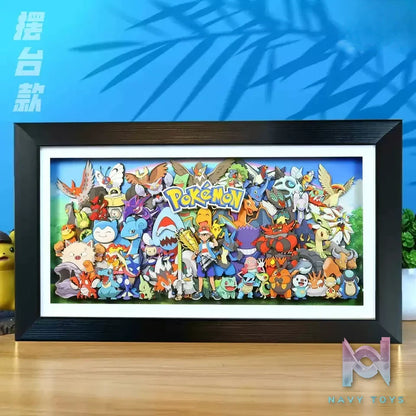 KALA HOME Studio – Pokémon Multiple Characters #01 3D Decorative Painting Pokémon