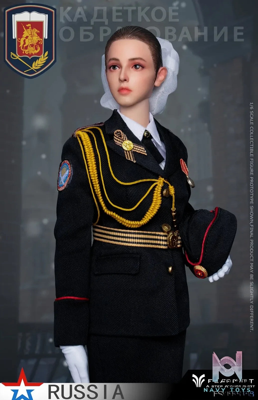 FLAGSET – Original 1/6 Russian Female Soldiers Ministry of Internal Affairs FS-73054A & Ninth Women’s Military Academy FS-73054B & Aerospace Defense Forces FS-73054C (Licensed)