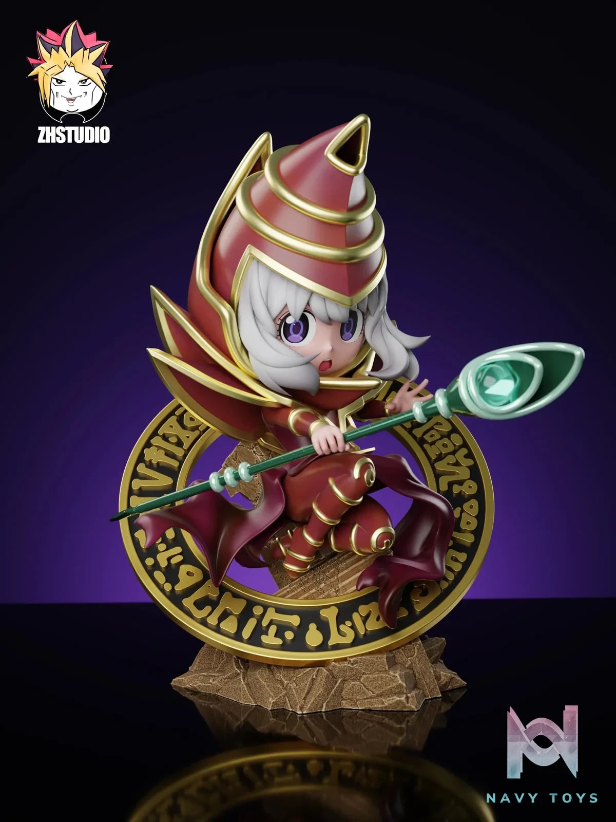 ZH Studio - Spy x Family Anya Forger COSPLAY AS Dark Magician 2.0 resin statue Navy Toys anime figure