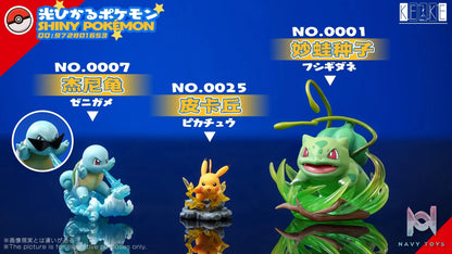 Keke Studio – Ash Ketchum & Charmander Evolution Set & Pikachu, Squirtle, Bulbasaur