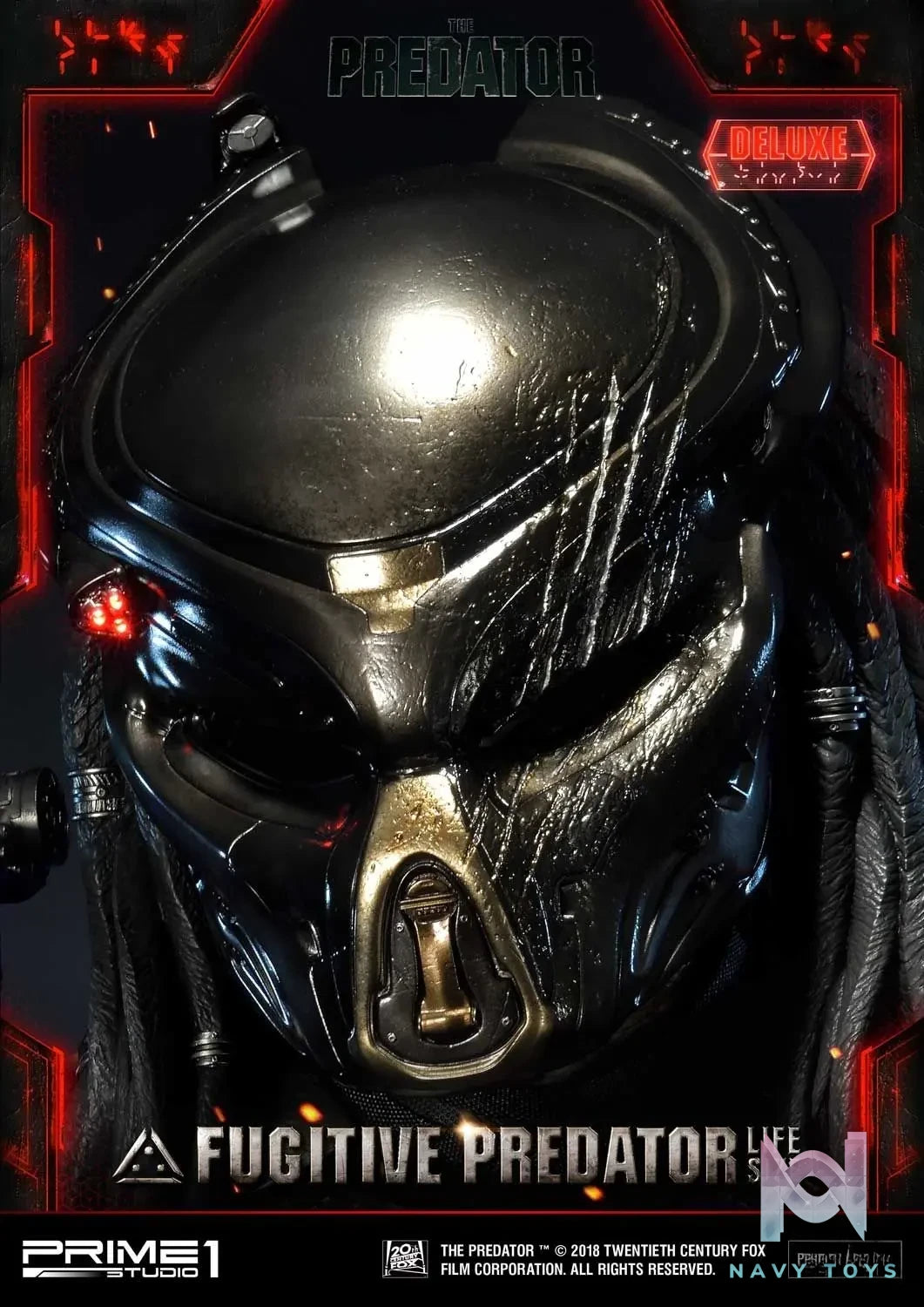 Prime 1 Studio – Life Size Bust The Predator (Film) Fugitive Predator LSTPR-01 LSTPR-01DX (Licensed)