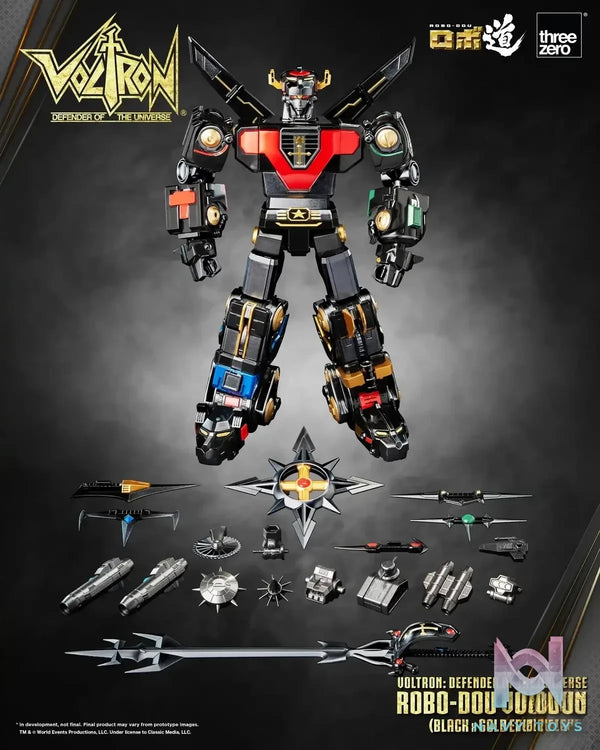 Threezero – Voltron: Defender of the Universe ROBO-DOU Voltron (Black x Gold Edition) 3Z07791W0 (Licensed)