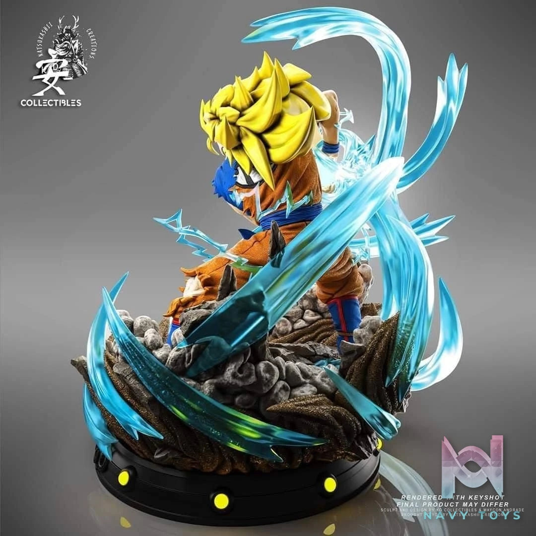 Son Goku Super Saiyan 3 - Dragon Ball - KD Collectibles resin statue kd collectibles anime figure