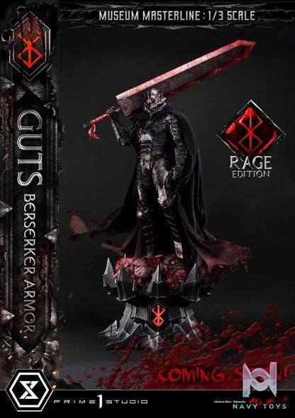 Armor Unleash Edition MMBR-02 MMBR-02DX MMBR-02DXS (Licensed) - Museum Masterline Berserk Guts Berserker - Prime 1 Studio resin statue Navy Toys anime figure