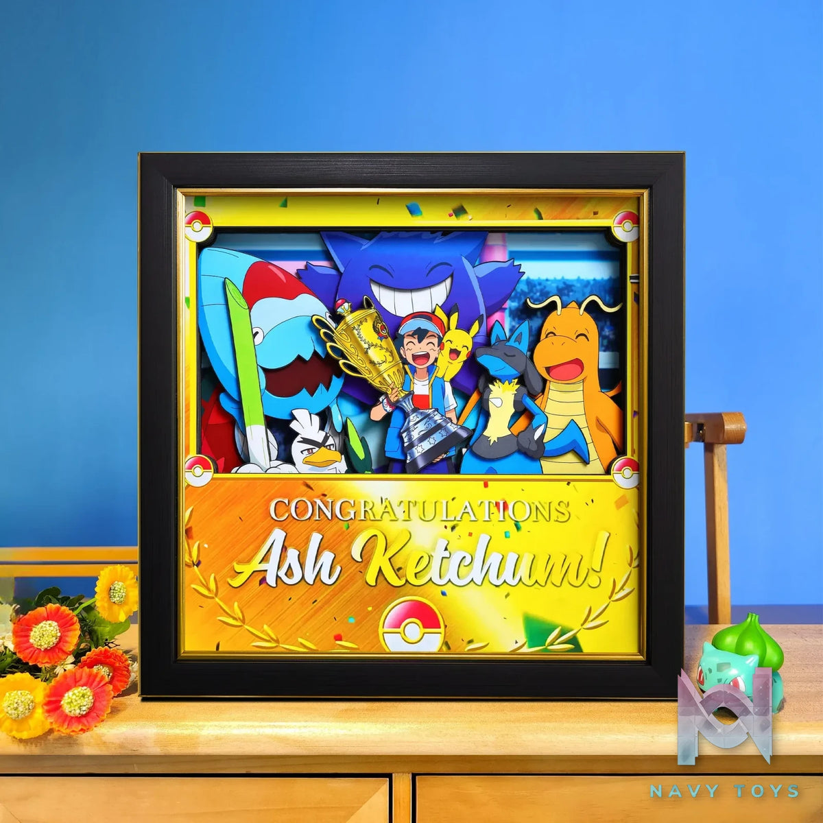 Yu Zhi Jiang Studio – Pokémon Multiple Characters Series #11 3D Decorative Painting Pokémon