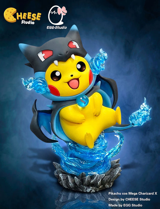 Pikachu cos Charizard X resin statue Cheese Studio x EGG Studio anime figure