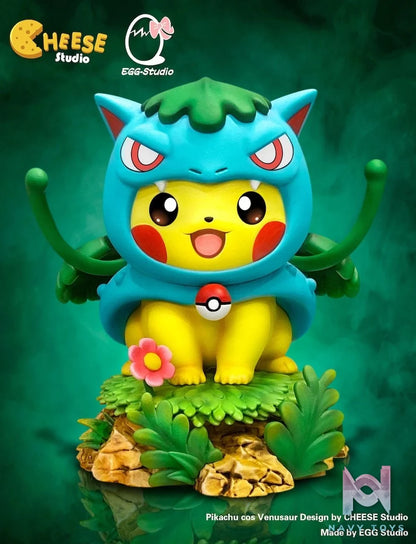 Pikachu cos Venusaur - Cheese Studio x EGG Studio resin statue Cheese Studio x EGG Studio anime figure