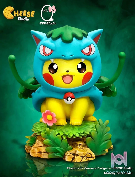 Pikachu cos Venusaur - Cheese Studio x EGG Studio resin statue Cheese Studio x EGG Studio anime figure