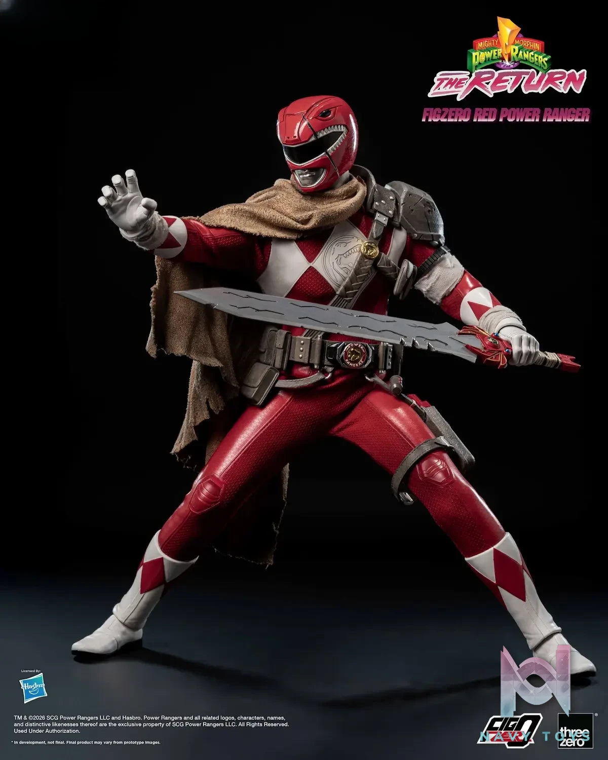 Threezero – Mighty Morphin Power Rangers: The Return FigZero 1/6 Red Power Ranger 3Z10200W0 (Licensed)