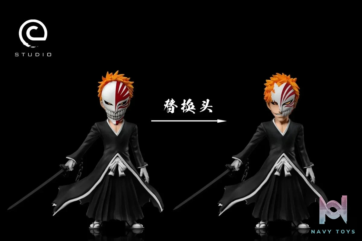 C Studio - BLEACH Protagonist Group Hollowfication Ichigo resin statue Navy Toys anime figure