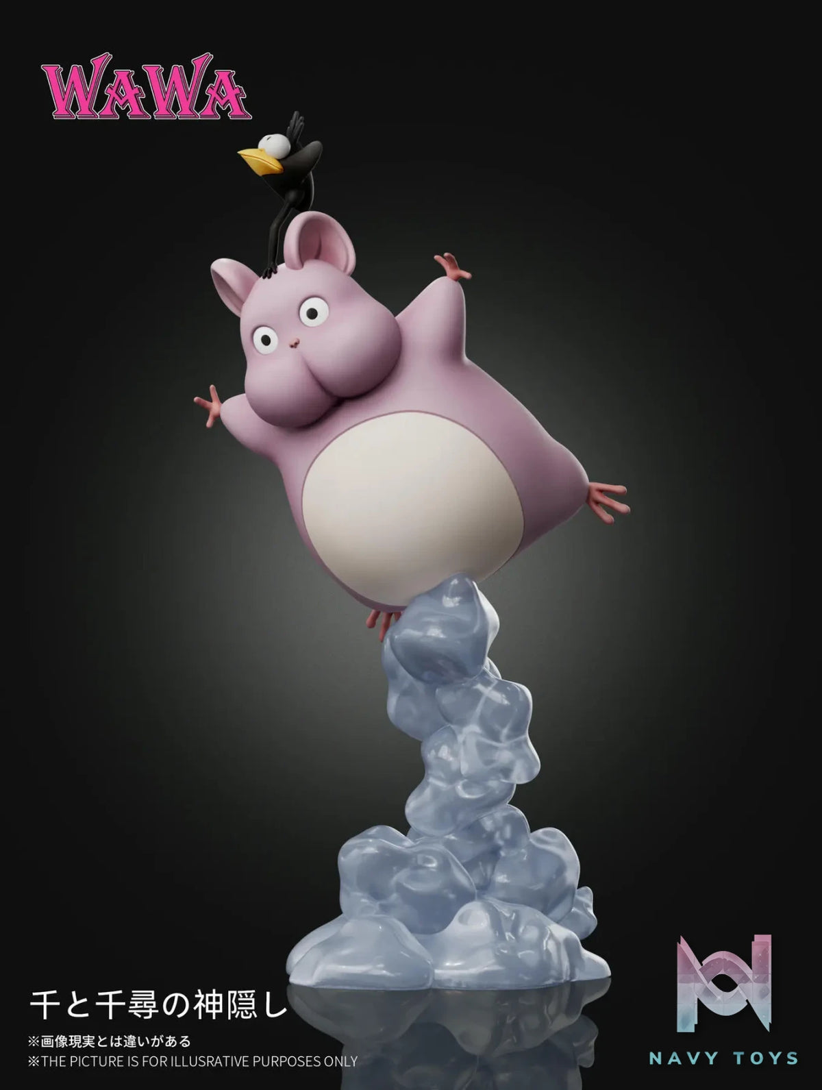 WAWA Studio – Spirited Away Hayao Miyazaki Desk Decoration Series Flying Boh Mini Figurine