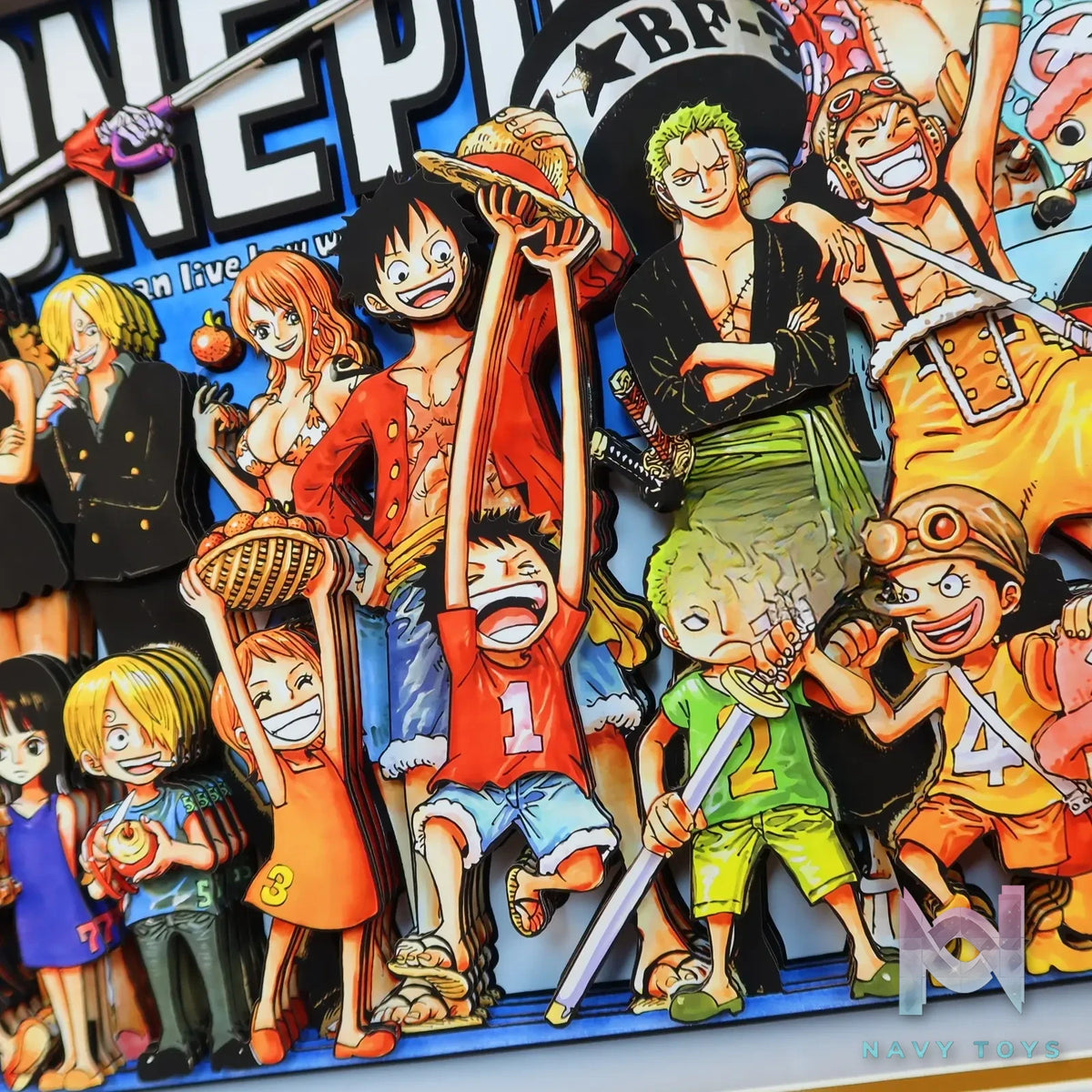 KALA HOME Studio – One Piece Multiple Characters #02 3D Decorative Painting One Piece