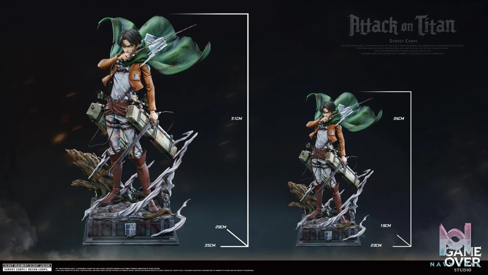 Game Over Studio – Levi Ackerman Attack On Titan