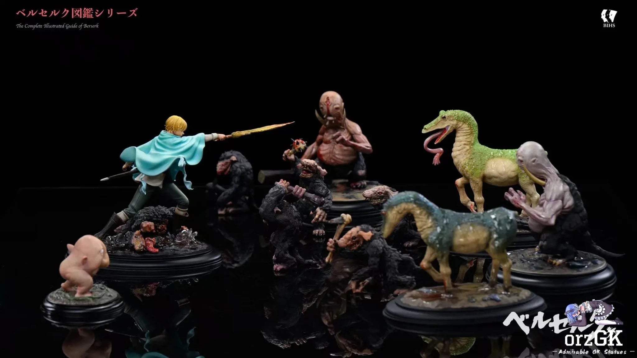 Encyclopedia Series 3 Serpico's Battle with the Beast of the Eclipse Berserk - BIHS Studio resin statue Navy Toys anime figure
