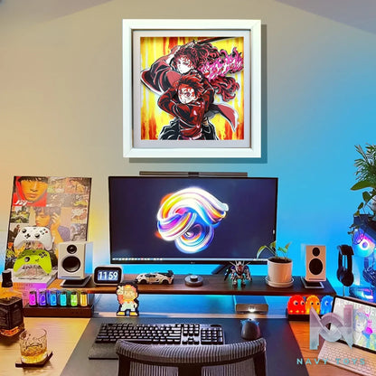 KALA HOME Studio – Tanjiro Kamado X Yoriichi Tsugikuni 3D Decorative Painting Demon Slayer